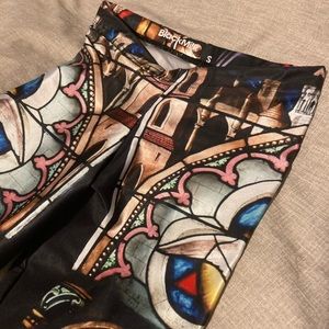 Blackmilk stained glass Annunciation leggings